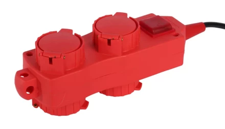 Удлинитель СВЕТОЗАР электрический с заземлением, выключатель, евро, 4 (2х2) гнезда, с крышками, 3м SV-55017-3 купить в Надыме