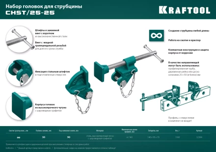 Набор головок для струбцины KRAFTOOL 32304 купить в Надыме