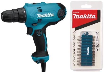 Дрель-шуруповёрт Makita DF0300X3 сетевая купить в Надыме