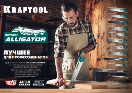 Ножовка универсальная Alligator Universal 7 15004-55 купить в Надыме