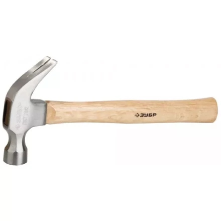 Молоток-гвоздодер ЗУБР кованый, с деревянной рукояткой, 560г 20237-560 купить в Надыме