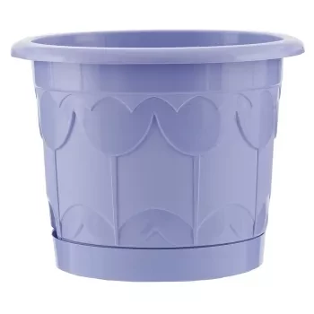 Горшок Тюльпан с поддоном цветок мяты 3,9 л PALISAD 69248 купить в Надыме