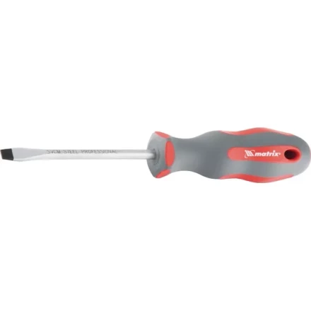 Отвертка Profi SL8 х 200 мм SVСM двухкомпонентная рукоятка Matrix 11982 купить в Надыме