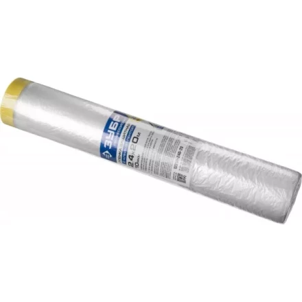 Пленка ЗУБР "ПРОФЕССИОНАЛ" защитная с клейкой лентой, HDPE, 10мкм, 2,4х20м 12250-240-20 купить в Надыме