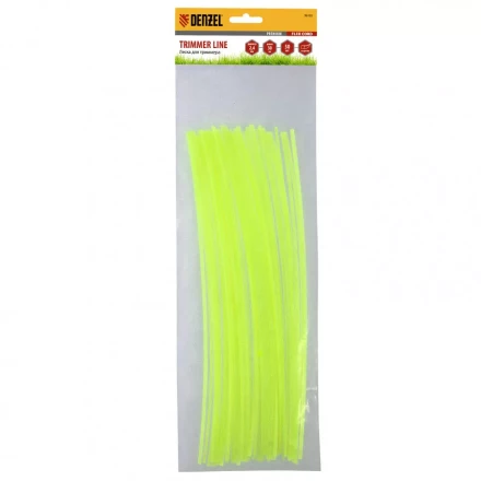 Леска для триммера квадратная нарезанная 2,4мм х 30 см 50 шт Flex cord Denzel 96103 купить в Надыме
