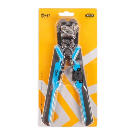 Автоматический многофункциональный стриппер КВТ WS-19 для снятия изоляции с проводов 0.05–10 мм (89424) купить в Надыме