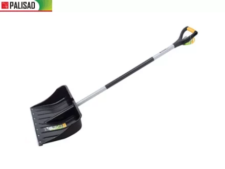 Лопата снеговая 540 х 375 мм длина 1520 мм металл. эргон.черенок стальн. окант  PALISAD 61568 купить в Надыме