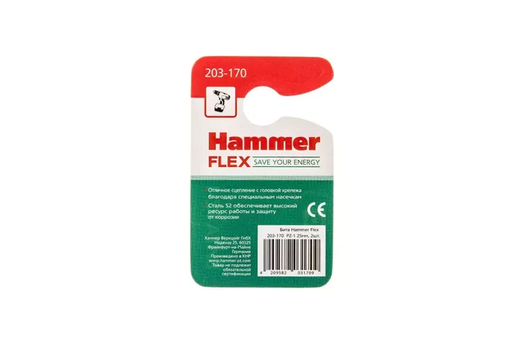 Бита HAMMER PZ1 25мм (2шт) купить в Надыме
