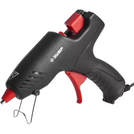 Пистолет ЗУБР "МАСТЕР" клеевой (термоклеящий), электрический, эргономичная рукоятка, рабочая температура 193град, d=12мм, 40Вт 06850-55-12_z02 купить в Надыме