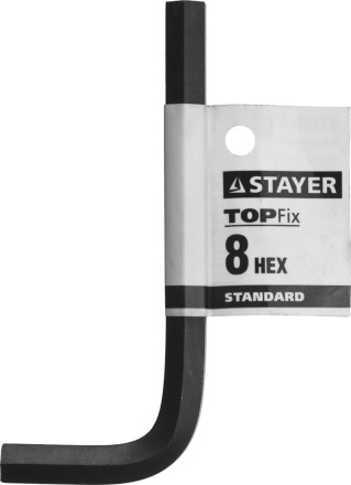 Ключ имбусовый STAYER &quot;STANDARD&quot;, сталь, черный, 8мм 27405-8 купить в Надыме