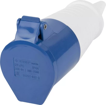 Розетка ЗУБР "МАСТЕР" переносная, 32A, 250B, 6ч 55252-032-3 купить в Надыме