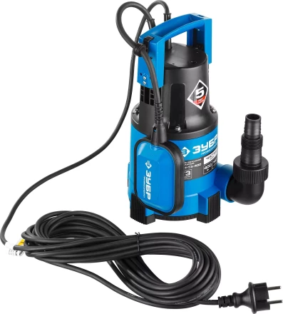 Насос ЗУБР "ПРОФЕССИОНАЛ" Т3 погружной дренажный для чистой воды (d пропускаемых частиц до 5мм), 400Вт, пропускная способность 140л/мин, напор 8,0м НПЧ-Т3-400 купить в Надыме