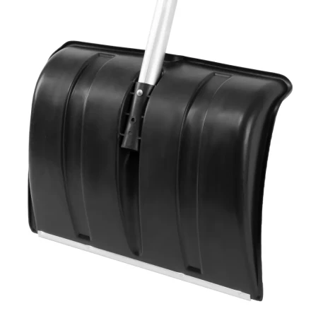 Лопата для уборки снега пластиковая, 470х350х1340 мм, алюминиевый черенок, Россия, Сибртех 61662 купить в Надыме