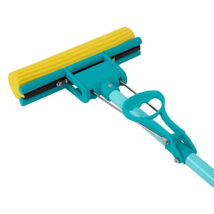 Швабра отжимная Palisad, 110 см, губка PVA 26х5,5х6 см, телескопическая рукоятка, бирюзовая, Home 935165 купить в Надыме