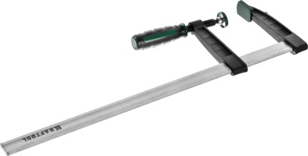 Струбцина, KRAFTOOL 32011-120-500, тип &quot;F&quot;, DIN 5117, двухкомпонентная ручка, 120х500мм 32011-120-500 купить в Надыме