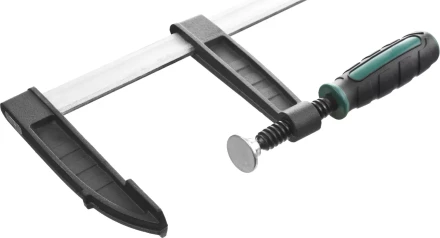 Струбцина, KRAFTOOL 32011-120-500, тип "F", DIN 5117, двухкомпонентная ручка, 120х500мм 32011-120-500 купить в Надыме