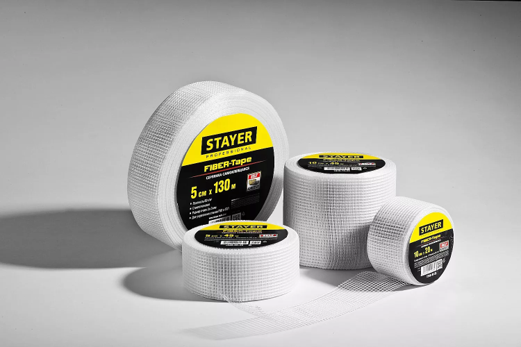Серпянка самоклеящаяся FIBER-Tape, 5 см х 20м, STAYER Professional 1246-05-20 1246-05-20_z01 купить в Надыме
