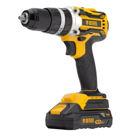Дрель-шуруповерт аккумуляторная ударная бесщет Denzel CIDB-18-02, Li-Ion, 18 В 26145 купить в Надыме