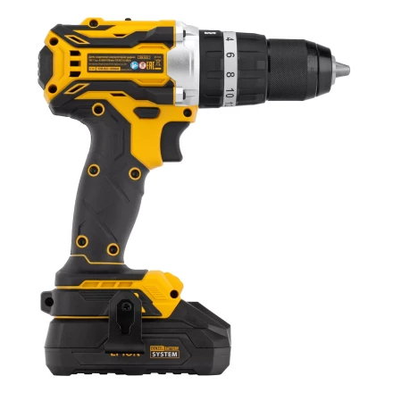 Дрель-шуруповерт аккумуляторная ударная бесщет Denzel CIDB-18-02, Li-Ion, 18 В 26145 купить в Надыме