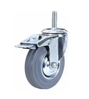 Колесо поворотное резина SCtb 63 160 мм с болтом и тормозом 1024433 купить в Надыме