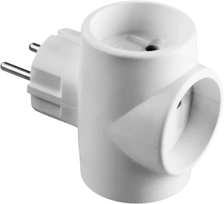 Разветвитель СИБИН электрический, 3 гнезда, 6А/220В 55097-3 купить в Надыме