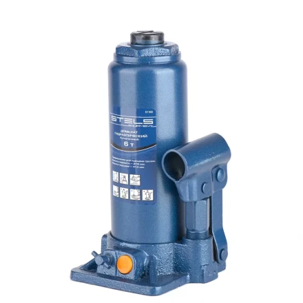 Домкрат гидравлический бутылочный 6 т h подъема 216–413 мм  STELS 51103 купить в Надыме
