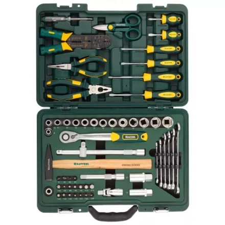 Набор KRAFTOOL "INDUSTRIE" Слесарно-монтажный инструмент, 59 предметов 27977-H59 купить в Надыме