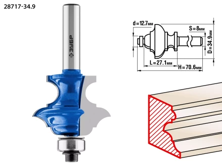 Фрезы кромочные фигурные №6(многопрофильные) серия ПРОФЕССИОНАЛ купить в Надыме