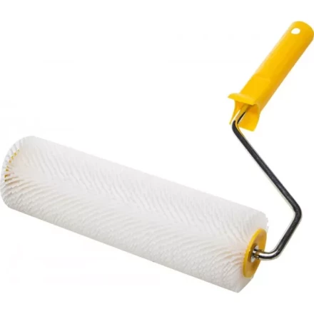 Валик игольчатый STAYER для наливных полов в сборе, пластмассовые иглы, бюгель 8мм, 75х250мм 03951-25 купить в Надыме