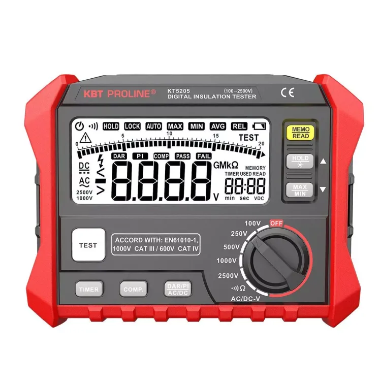 Тестер сопротивления изоляции до 200 ГОм КВТ KT 5205 PROLINE (89639) купить в Надыме