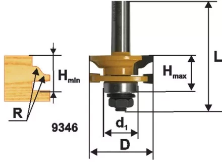 Фреза комб рамочная ф413х26мм хв 12мм 9346 купить в Надыме