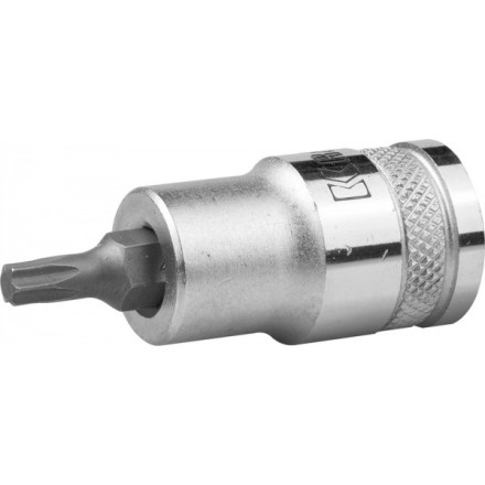 Торцовая бита-головка KRAFTOOL &quot;INDUSTRIE QUALITAT&quot;, материал S2, TORX, сатинированная, 1/2&quot;, Т27 27905-27_z01 купить в Надыме