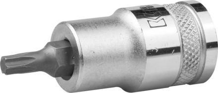 Торцовая бита-головка KRAFTOOL &quot;INDUSTRIE QUALITAT&quot;, материал S2, TORX, сатинированная, 1/2&quot;, Т27 27905-27_z01 купить в Надыме