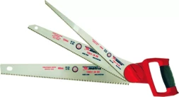 Ножовка по дереву "три в одном" 3 рабочих полотна  металлическая обрезиненная рукоятка MATRIX 23575