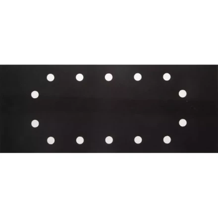 Лист шлиф. универсал. URAGAN "Оптимален для твердых пород дерева" 14 отверстий по кругу, для ПШМ, P320, 115х280мм, 50шт 907-22104-320-50 купить в Надыме