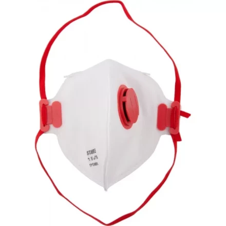 Полумаска фильтрующая STAYER "MASTER" плоская, с клапаном, многослойная, класс защиты FFP1 11116 купить в Надыме