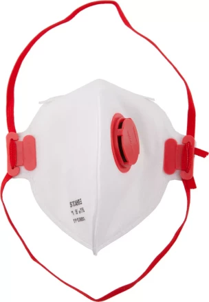Полумаска фильтрующая STAYER "MASTER" плоская, с клапаном, многослойная, класс защиты FFP1 11116 купить в Надыме