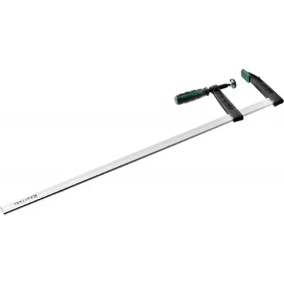 Струбцина, KRAFTOOL 32011-120-800, тип "F", DIN 5117, двухкомпонентная ручка, 120х800мм 32011-120-800