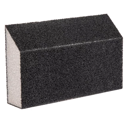 Губка для шлифования, 125 х 75 х 25 мм, трапеция, средняя жесткость, P 100 Сибртех 757307 купить в Надыме