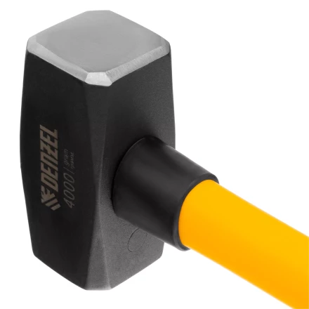 Кувалда 4000 г, кованая, фибергласовая  рукоятка c TPR покрытием, 880 мм Denzel 11023 купить в Надыме