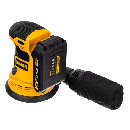 Машина шлифовальная эксцентриковая аккумуляторная Denzel 28470 COS-125, 18В Li-Ion купить в Надыме