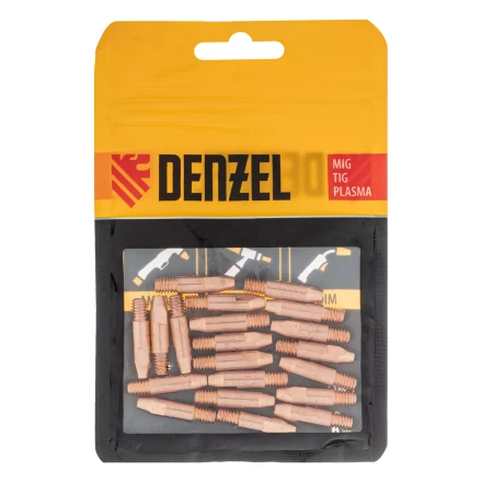 Токосъемный наконечник под проволоку 1,2 мм, М6х28, E-CU, 20 шт для MIG горелки тип 24 Denzel 93648 купить в Надыме