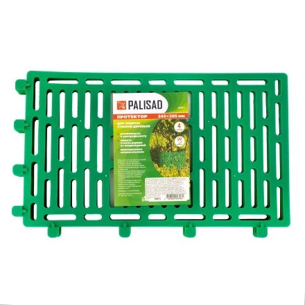 Протектор для защиты стволов деревьев, комплект 4 шт., зеленый Palisad 65071 купить в Надыме