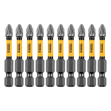 Бита IMPACT, PZ2x50 мм, лазерная обработка шлица, сталь S2, 10 шт., Е 6,3 Denzel 11692 купить в Надыме