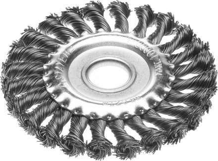 STAYER "PROFESSIONAL". Щетка дисковая для УШМ, жгутированная стальная проволока 0,5мм, 125ммх22мм 35120-125 купить в Надыме