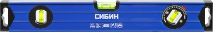 Уровень СИБИН коробчатый усиленный, утолщенный профиль, 2 фрезерованные поверхности, 3 противоударных ампулы (1 поворотная на 360 град), 4 34609-040 купить в Надыме
