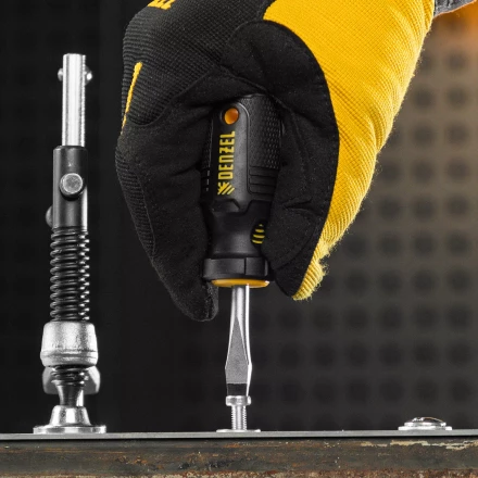 Набор отверток на полке Denzel, 8 шт., PH+SL, S2, 3к рукоятка, 122137 купить в Надыме