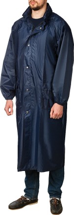 Плащ-дождевик STAYER 11612-56, нейлоновый на молнии, синий цвет, размер 56-58 11612-56 купить в Надыме