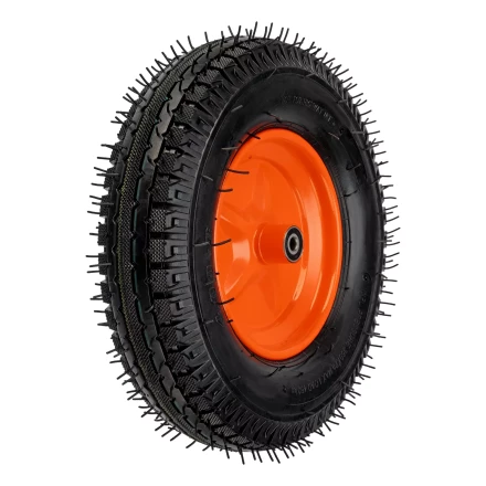 Колесо пневматическое усиленное, шина 8PR, 4.00-8 D400 мм, внутренний диаметр подшипника 12 мм, длина оси 90 мм Palisad купить в Надыме