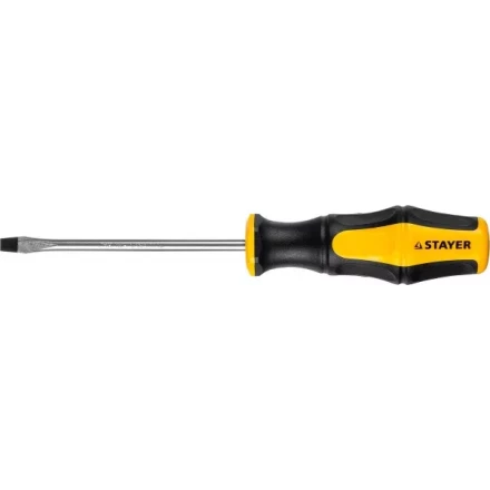 Отвертка STAYER "MASTER" "HERCULES", Сr-V, противоскользящая рукоятка, SL5,0x100мм 25051-05-10_z02 купить в Надыме